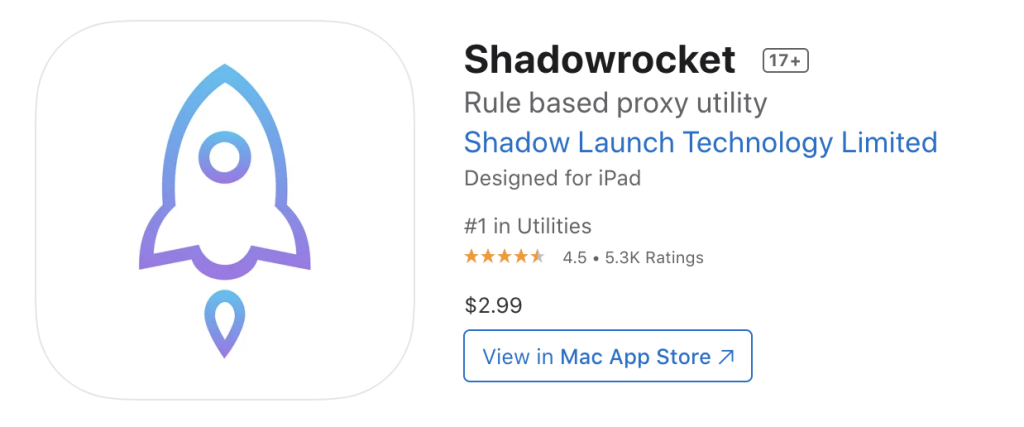 Shadowrocket是收费的吗？